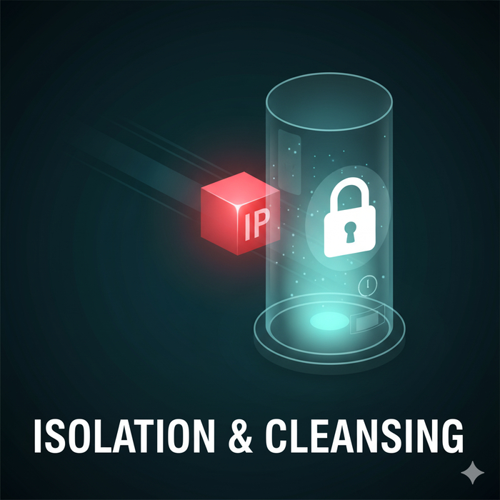 IP 격리 및 정화 단계 이미지